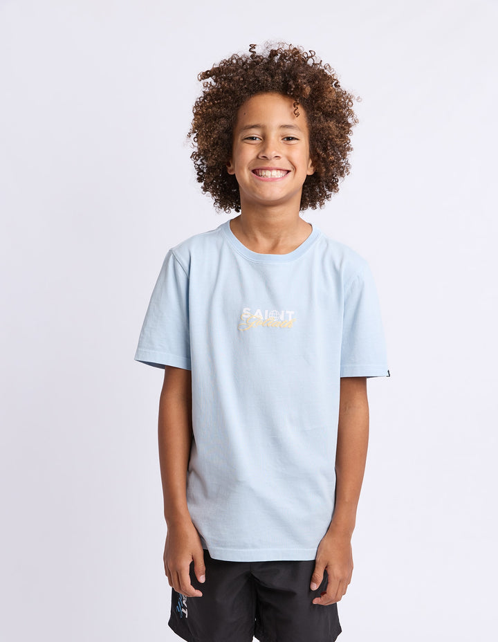 St Goliath Boys Global Tee (Size 8-16) - Sky - photo 1 of 7