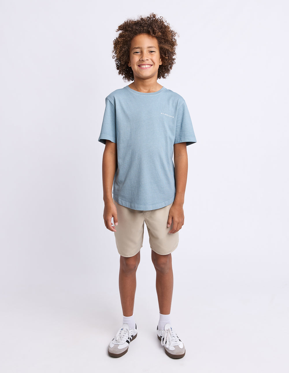St Goliath Boys STG Essential Tee (Size 8-16) - Coal - view 2