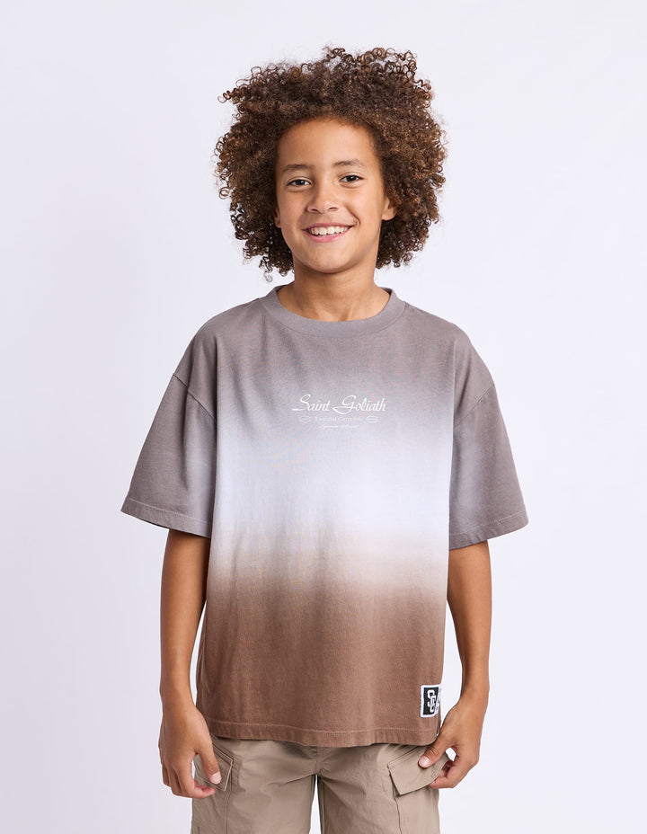 St Goliath Boys Double Dip Tee (Size 8-16) - Coal - photo 1 of 8