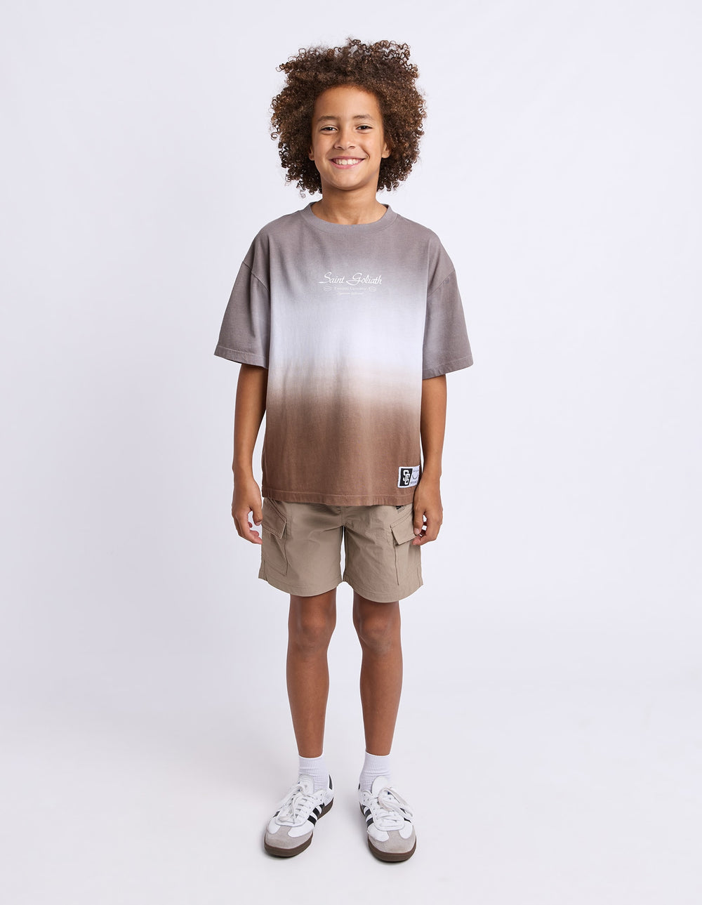 St Goliath Boys Double Dip Tee (Size 8-16) - Coal - photo 2 of 8
