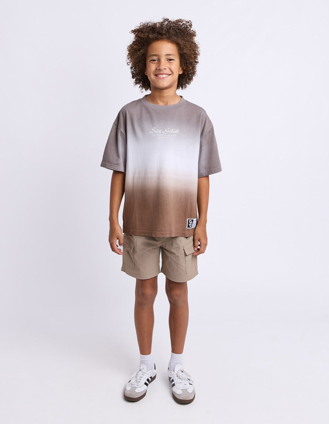 St Goliath Boys Double Dip Tee (Size 8-16) - Coal - photo 2 of 8