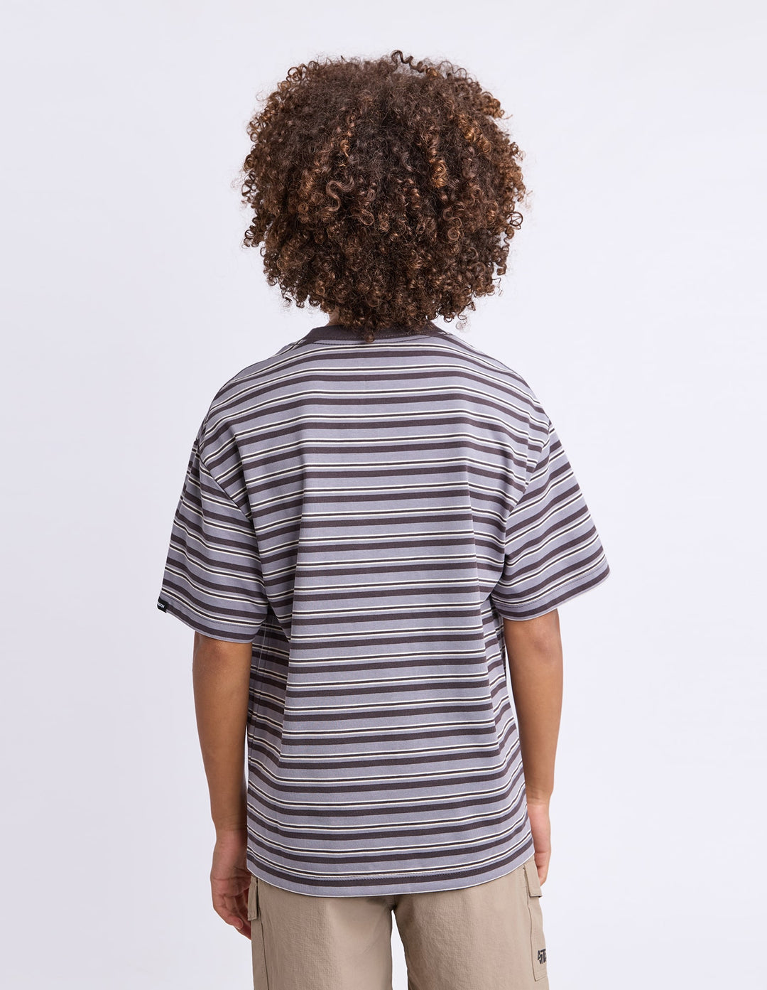 St Goliath Boys Stripe Ringer Tee (Size 8-16) - Black - photo 3 of 7