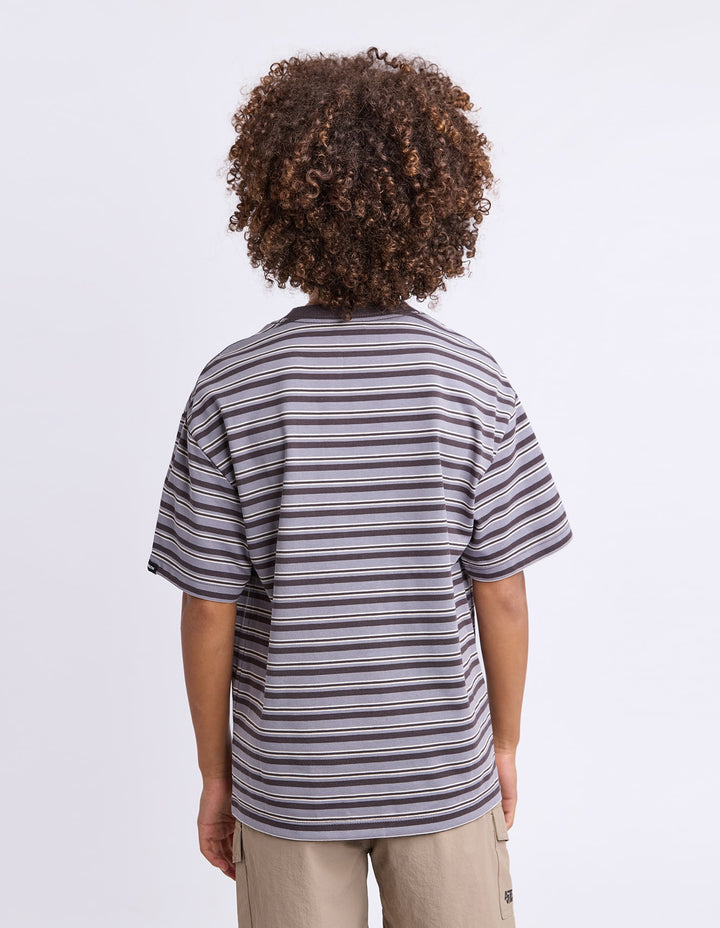 St Goliath Boys Stripe Ringer Tee (Size 8-16) - Black - photo 3 of 7