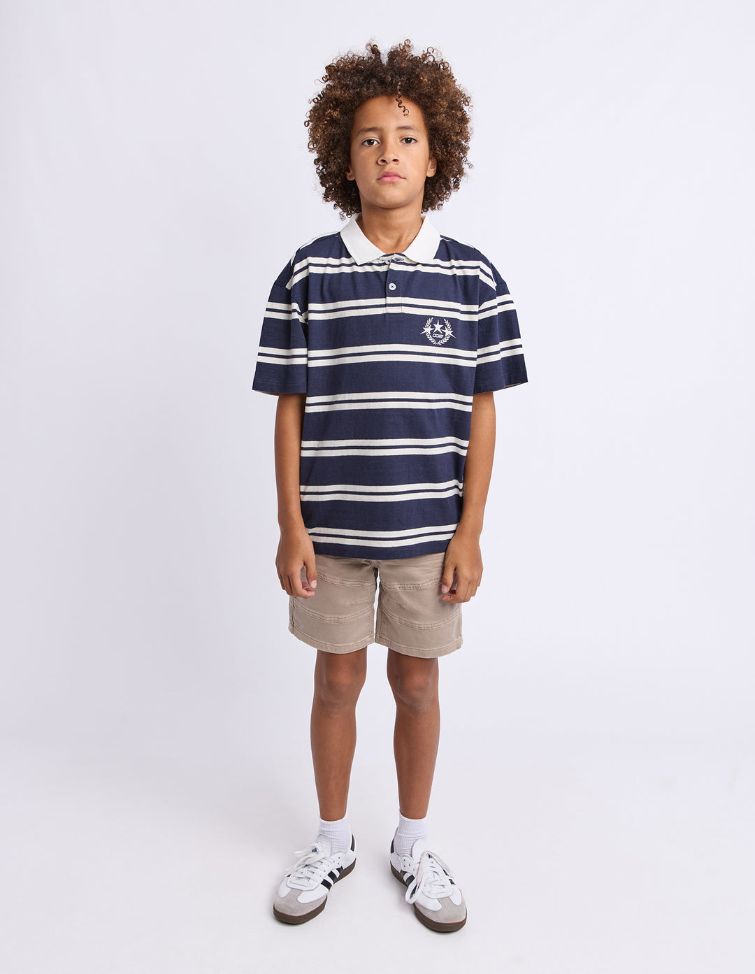 St Goliath Boys Disordered Polo (Size 8-16) - Navy