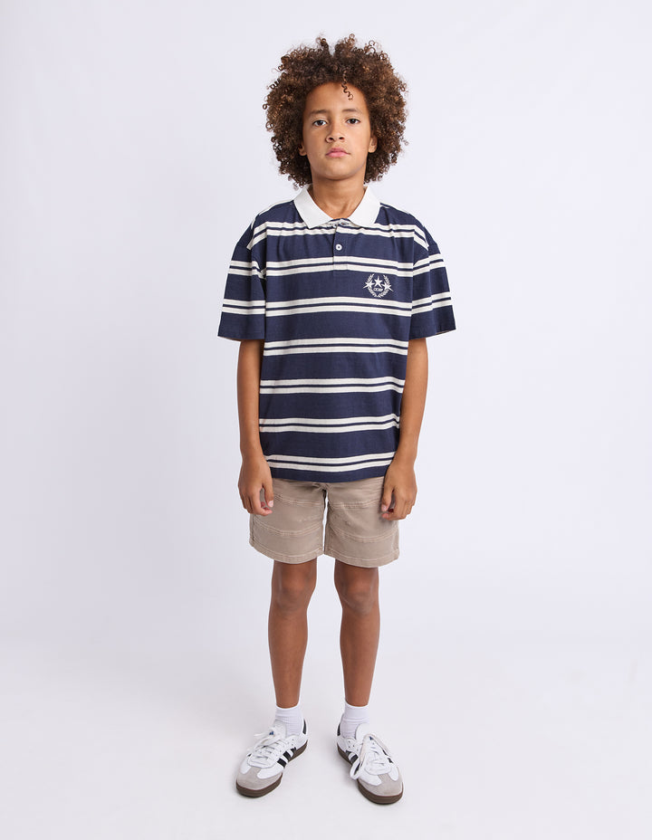 St Goliath Boys Disordered Polo (Size 8-16) - Navy