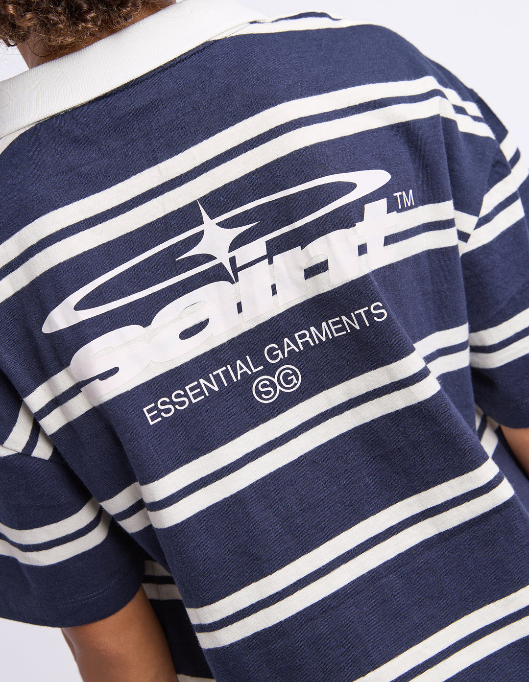 St Goliath Boys Disordered Polo (Size 8-16) - Navy - view 3