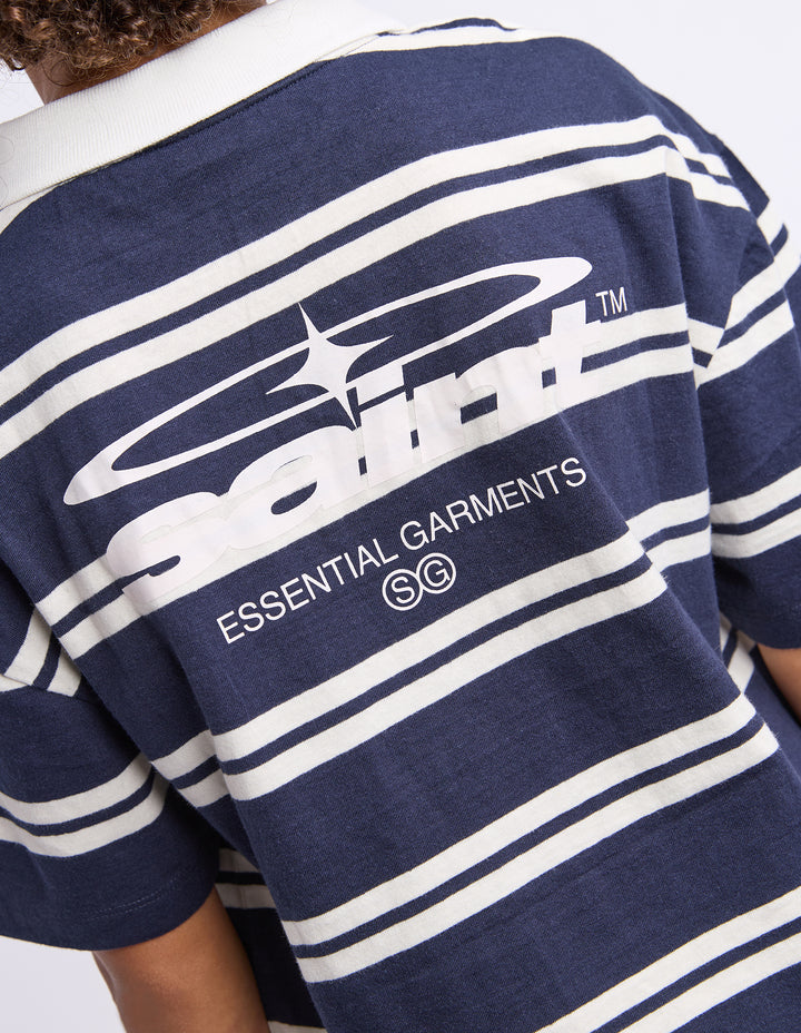 St Goliath Boys Disordered Polo (Size 8-16) - Navy - view 3
