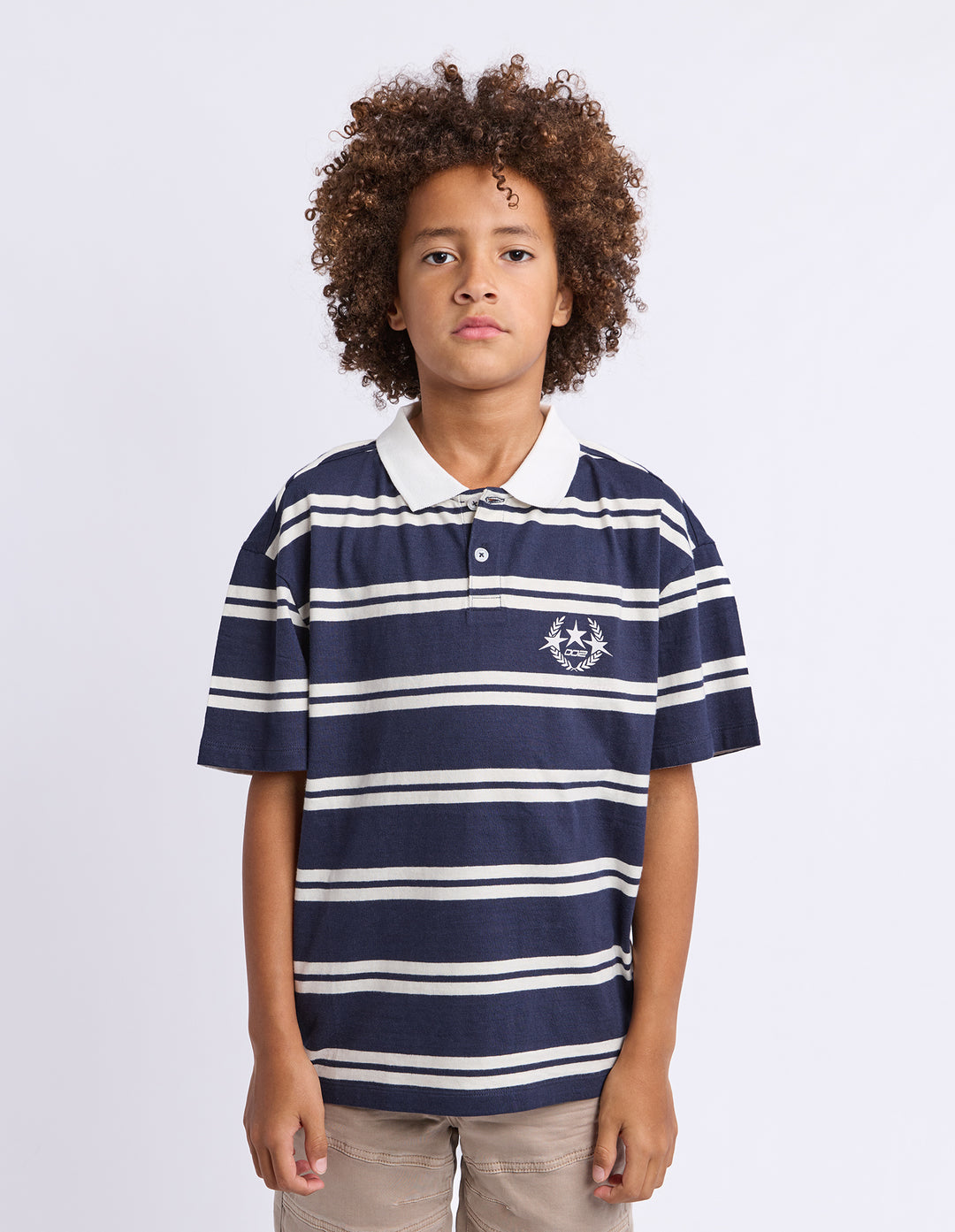 St Goliath Boys Disordered Polo (Size 8-16) - Navy - view 4
