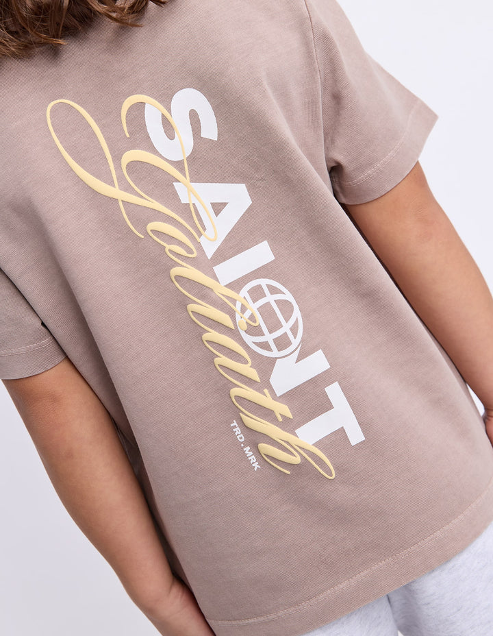 St Goliath Boys Global Tee (Size 3-7) - Tan - photo 2 of 7