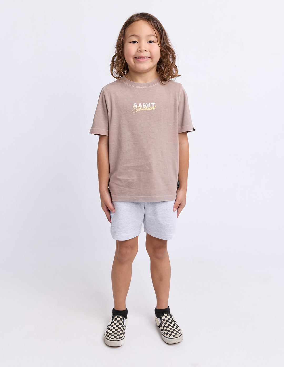 St Goliath Boys Global Tee (Size 3-7) - Tan - photo 7 of 7