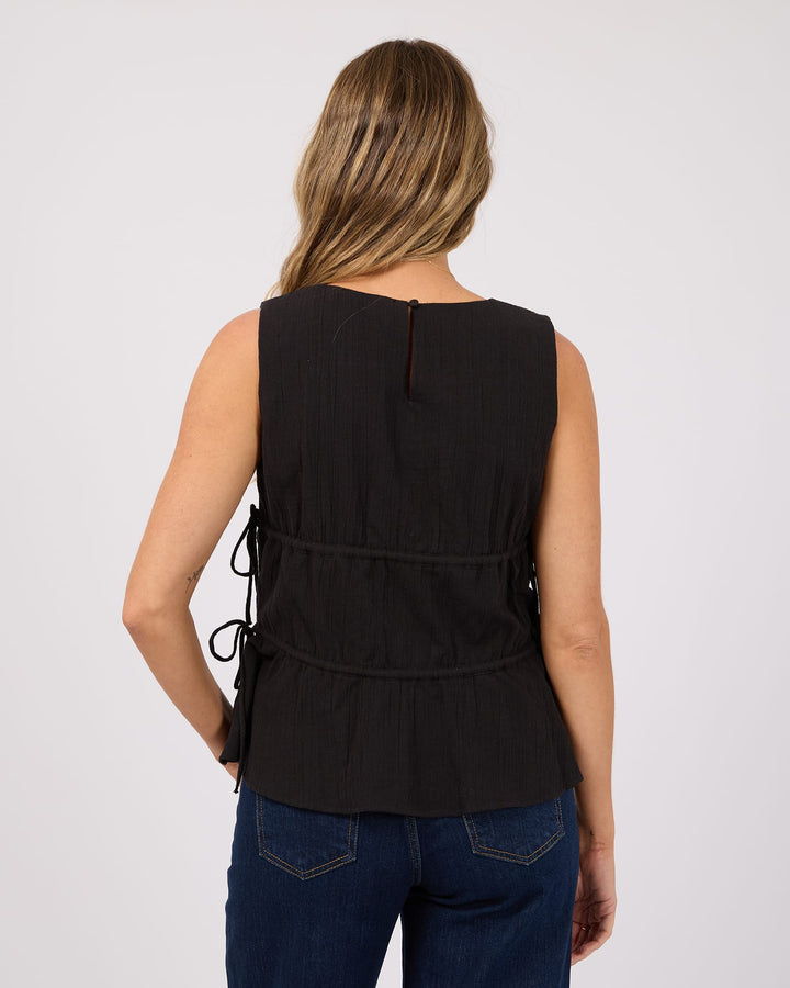 All About Eve Heidi Ruched Top - Black - photo 2 of 6