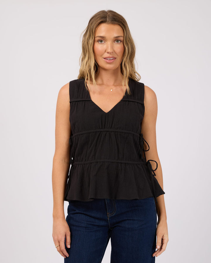 All About Eve Heidi Ruched Top - Black - photo 6 of 6