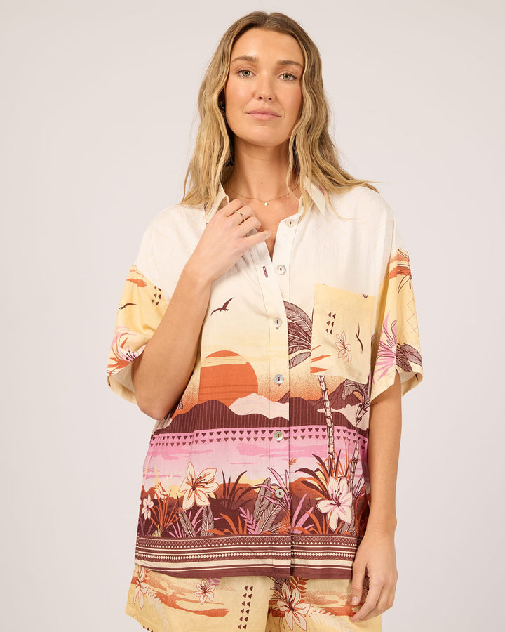 All About Eve Golden Hour Beach Shirt - Print - photo 1 of 6
