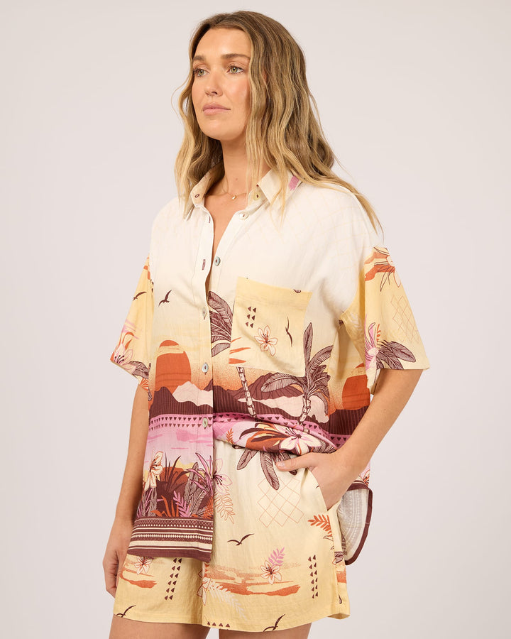 All About Eve Golden Hour Beach Shirt - Print - photo 4 of 6