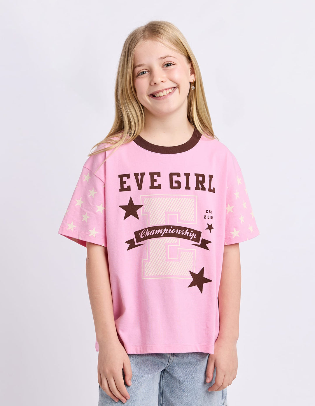 Eve Girl Superstar Tee (Size 8-16) - Rose - photo 1 of 4