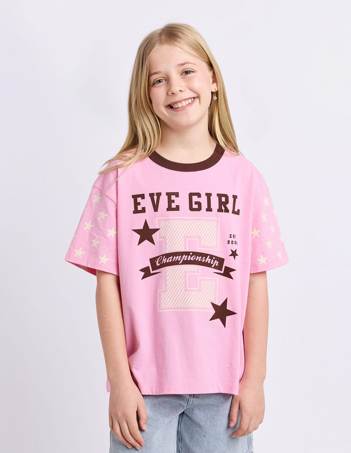 Eve Girl Superstar Tee (Size 8-16) - Rose - photo 1 of 4