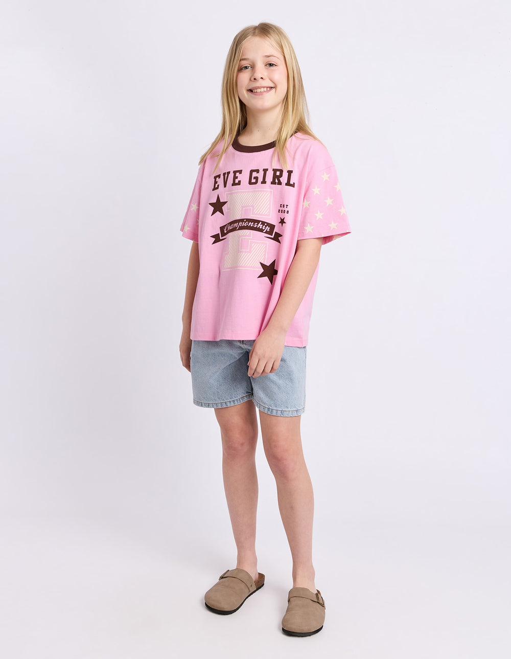 Eve Girl Superstar Tee (Size 8-16) - Rose - photo 2 of 4