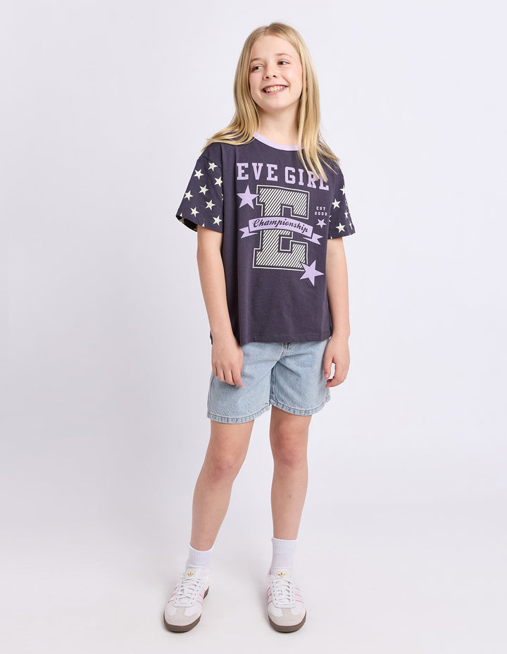 Eve Girl Superstar Tee (Size 8-16) - Navy - photo 2 of 4