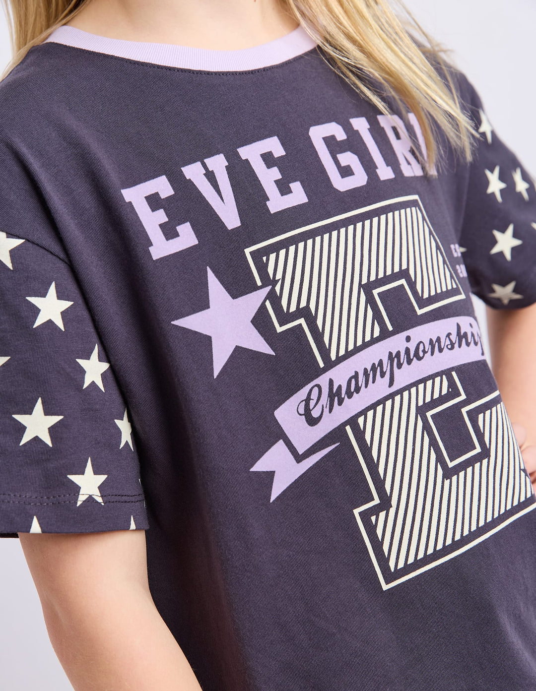 Eve Girl Superstar Tee (Size 8-16) - Navy - photo 4 of 4