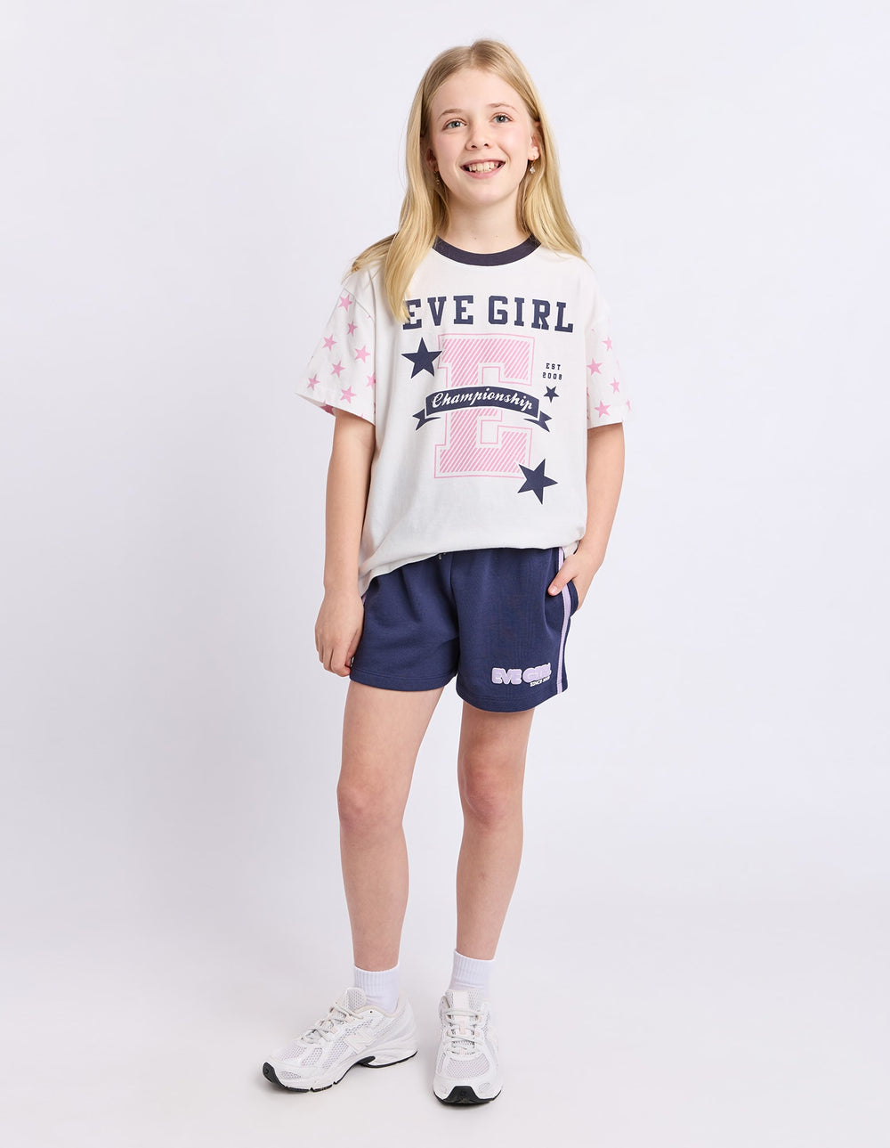 Eve Girl Superstar Tee (Size 8-16) - Vintage White - photo 2 of 4