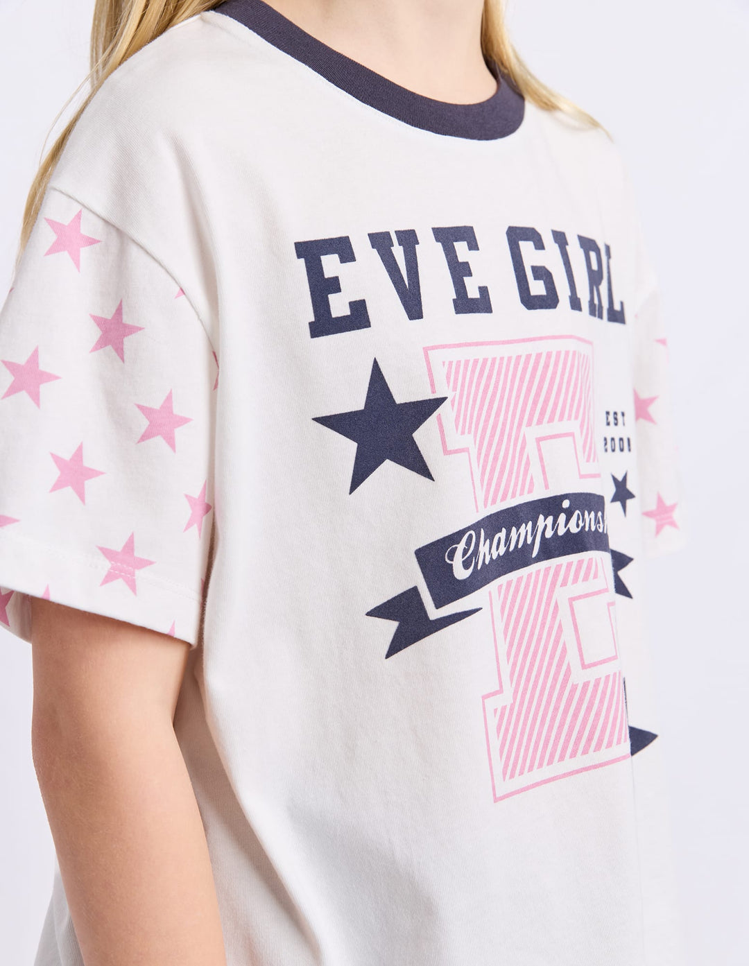Eve Girl Superstar Tee (Size 8-16) - Vintage White - photo 4 of 4