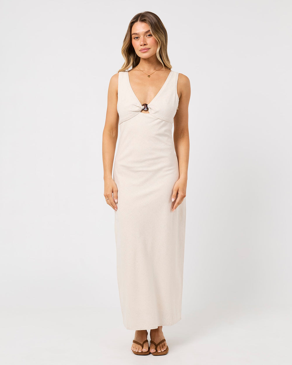 All About Eve Petra Maxi Dress - Oat - photo 2 of 6