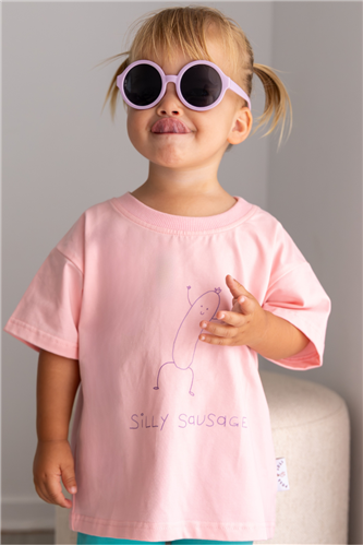 Poss &amp; Soss - Silly Sausage Tee - Strawberry Sorbet