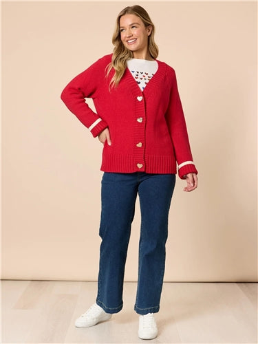 Threadz - Back To Love Cardi - Red
