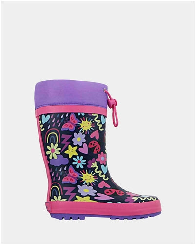 Grosby - Jellies Sprinke Gumboots - Purple Multi