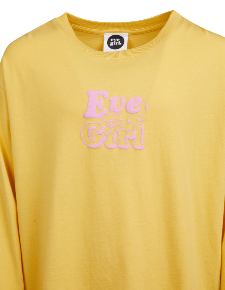Eve Girl REPEAT LSLV TEE (SIZE 8-16) in MUSTARD