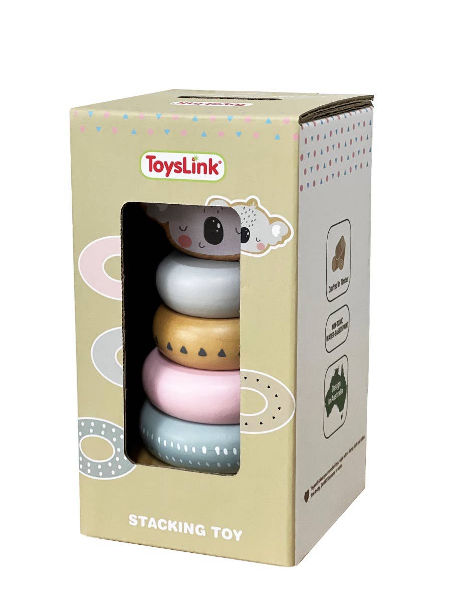 ToysLink Wooden Koala Stacking Toy