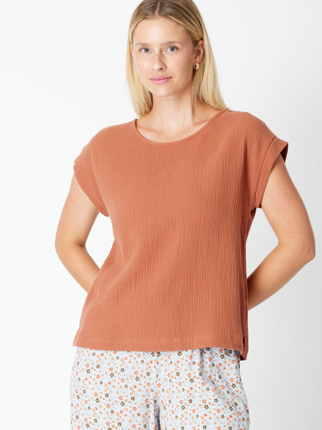 Luna Sky Tarin Everyday Top in Cinnamon, view 1
