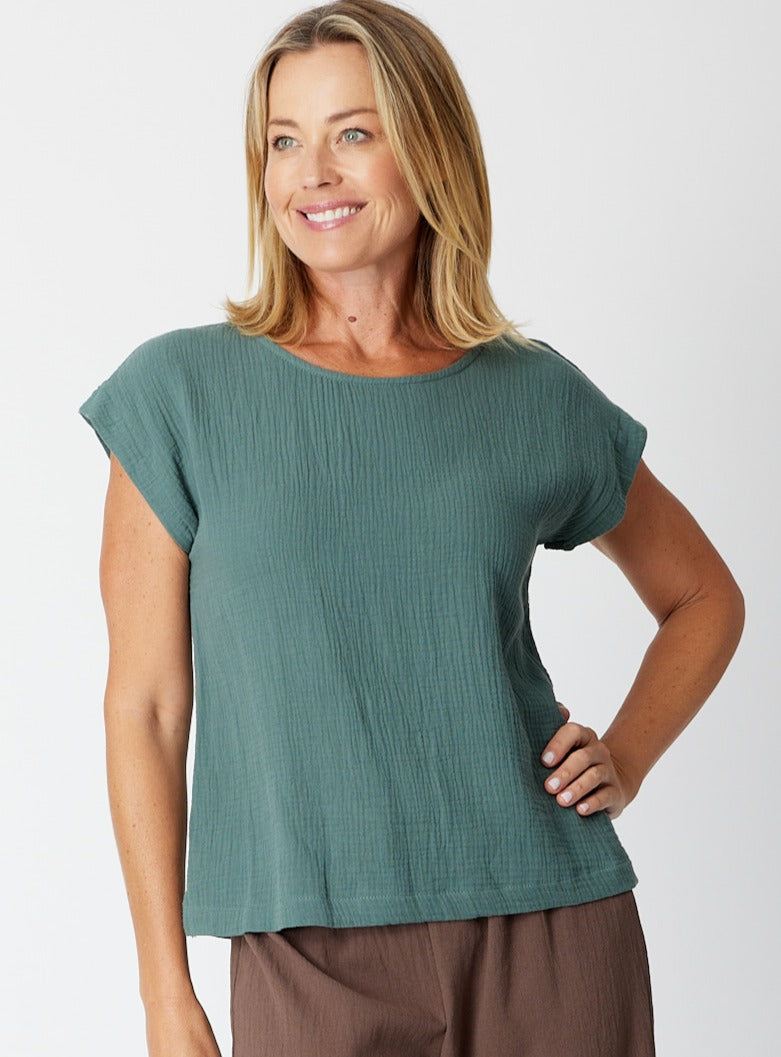 Luna Sky Tarin Everyday Top in Khaki, view 1