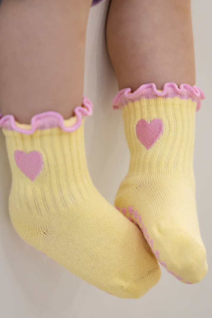 Poss &amp; Soss Heart Socks, Pink Lemonade, view 4 of 7