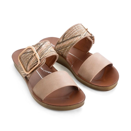 Los Cabos Doti Slide - Taupe Multi