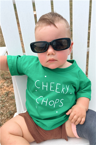 Poss &amp; Soss - Cheeky Chops Tee - Emerald Green