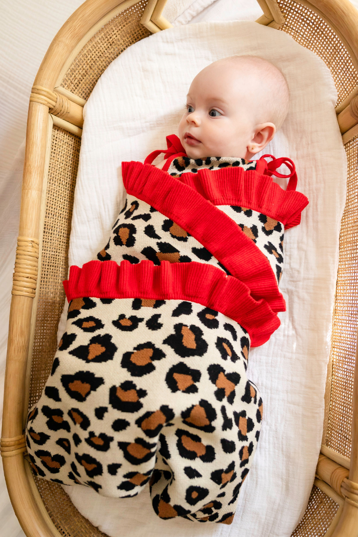 Poss &amp; Soss Blanket in Leopard, front