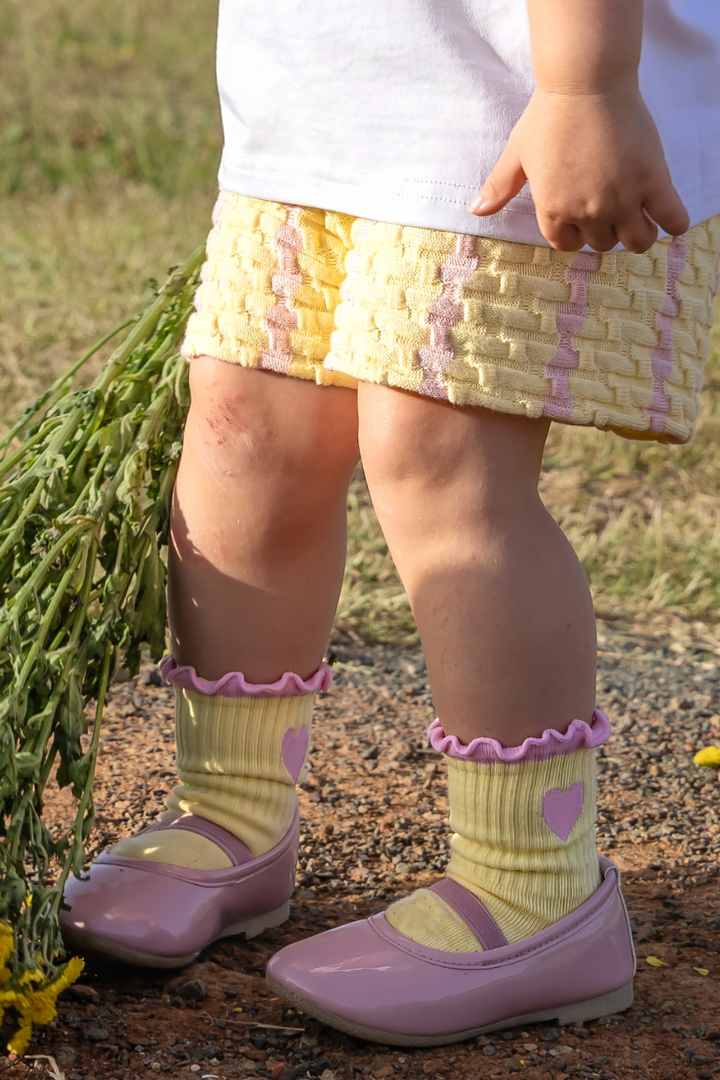 Poss &amp; Soss Heart Socks, Pink Lemonade, view 3 of 7