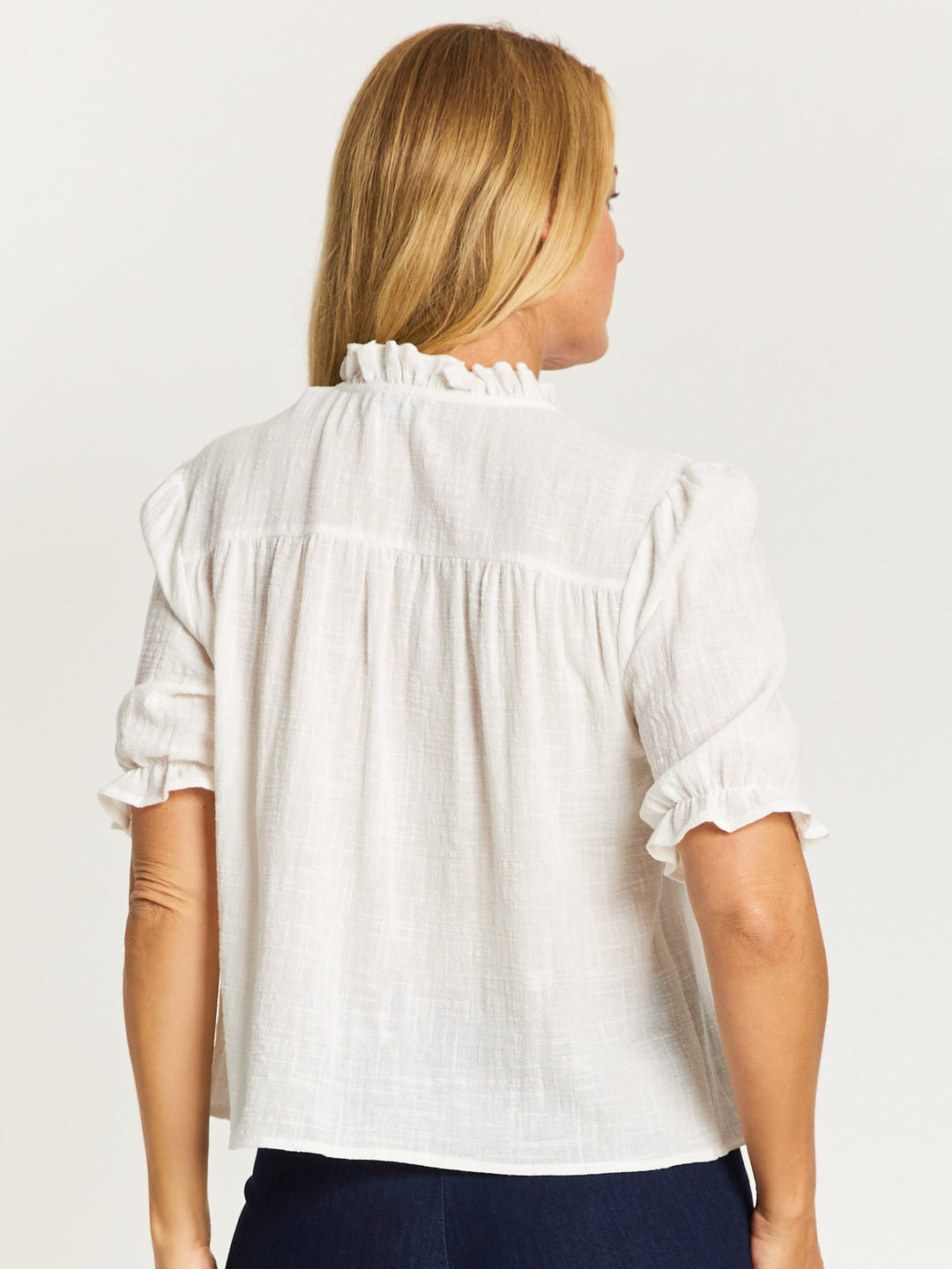 Cordelia St Summer Fun Top in White, view 4