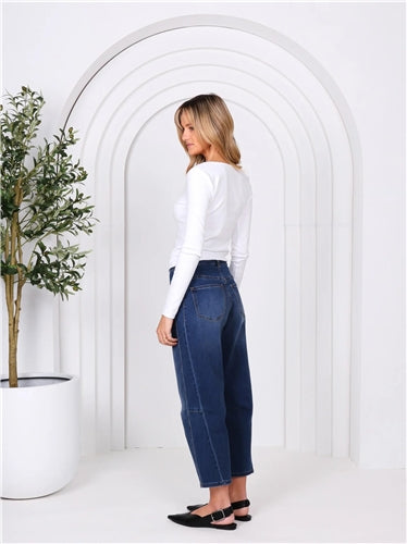 Monaco Jeans - Toni Barrel Jeans - Blue