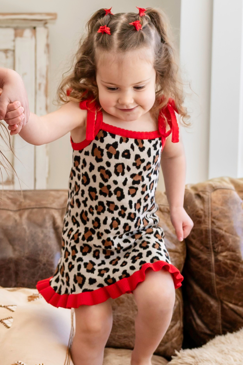 Poss &amp; Soss Florence Tie Dress in Leopard, view 3