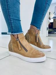 Hinako Taba Flow Tan Leather Slide