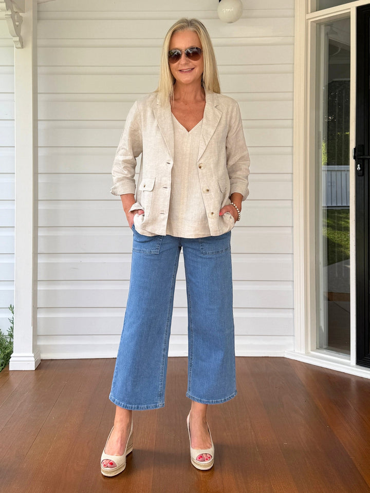 Gordon Smith Hudson Wide Leg Crop Jean - Denim - photo 2