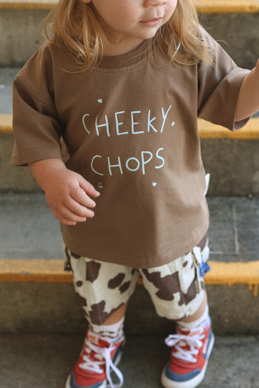 Poss &amp; Soss Cheeky Chops Tee, Chocolate, view 2 of 7