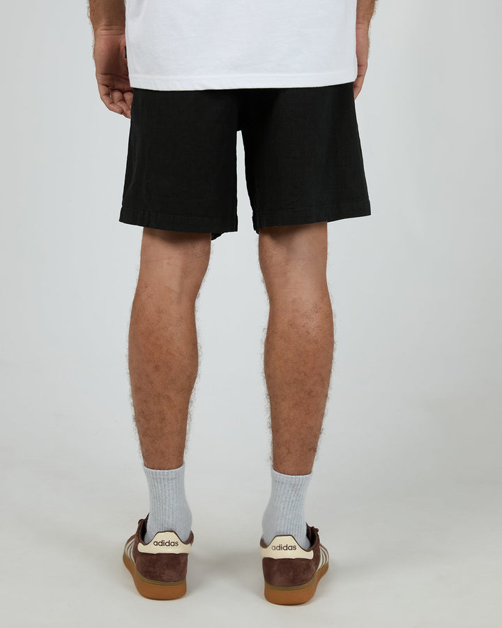 Silent Theory EW Patch Pocket Short - Black - view 3