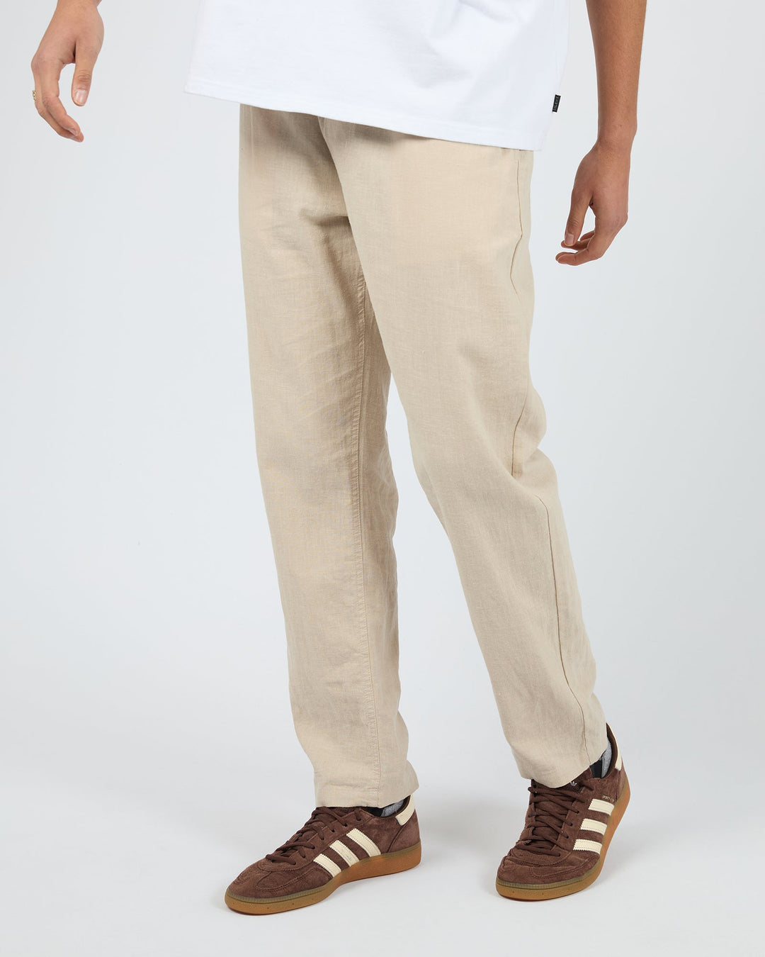 Silent Theory Linen Pant - Tan