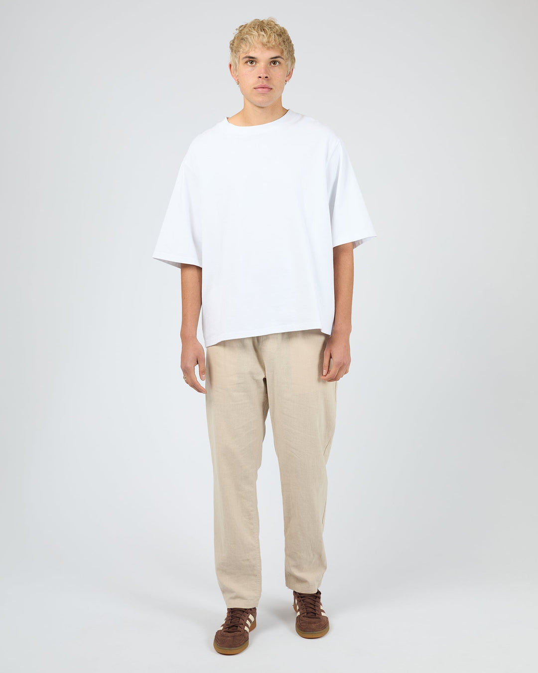 Silent Theory Linen Pant - Tan - view 2
