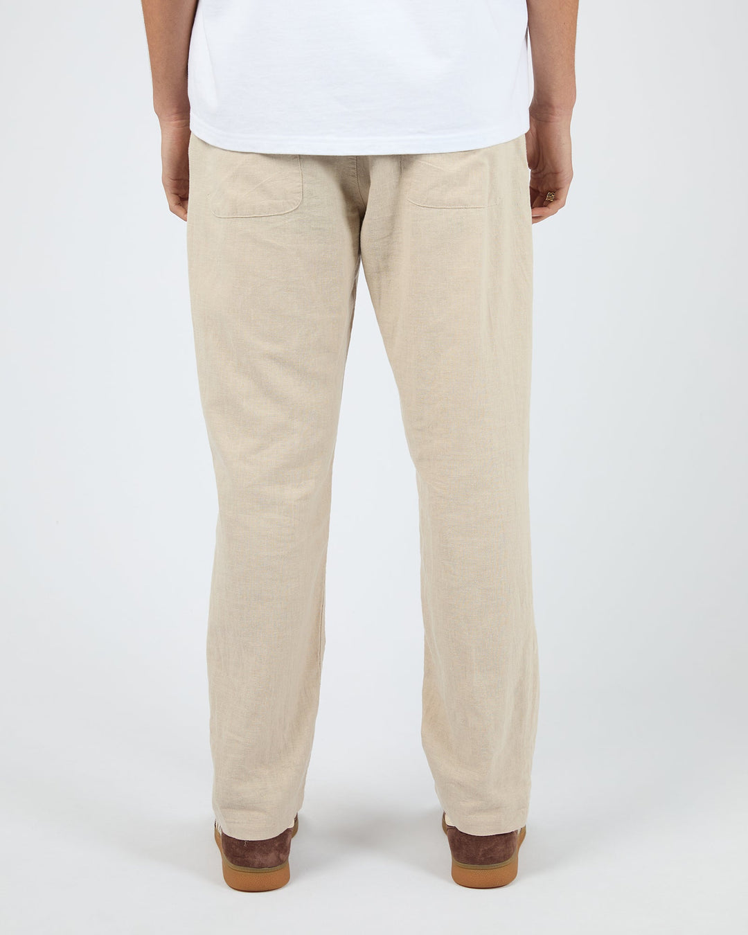 Silent Theory Linen Pant - Tan - view 3