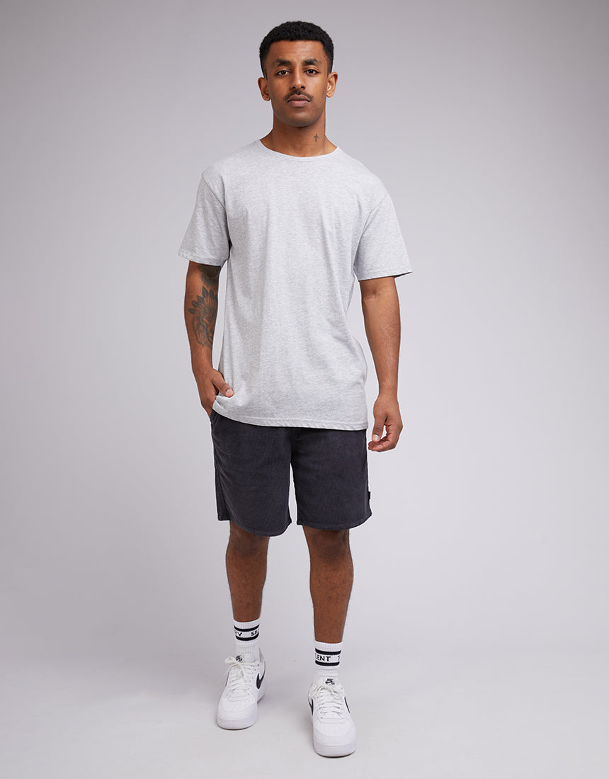 Silent Theory Cord Short - Washed Black - view 2