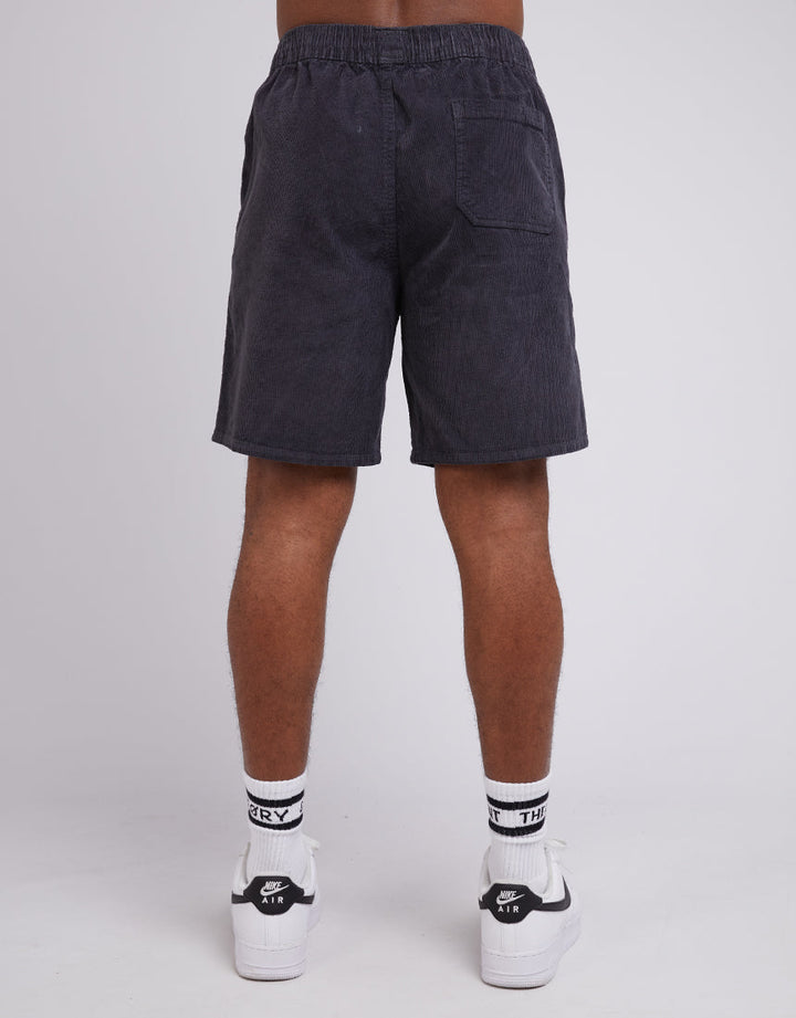 Silent Theory Cord Short - Washed Black - view 4
